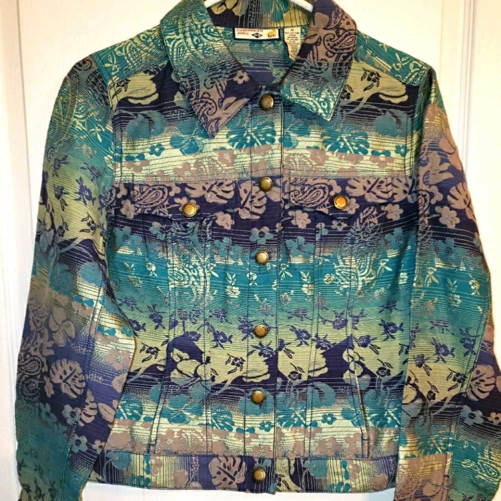 Host Pick Caribbean Joe Women's Medium Blazer / Jacket - Picture 1 of 8